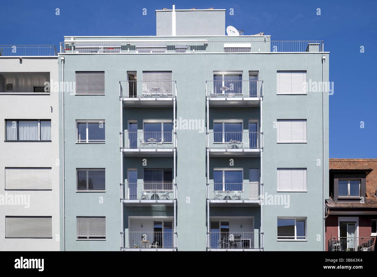 Bloc de propriétés des appartements Banque D'Images