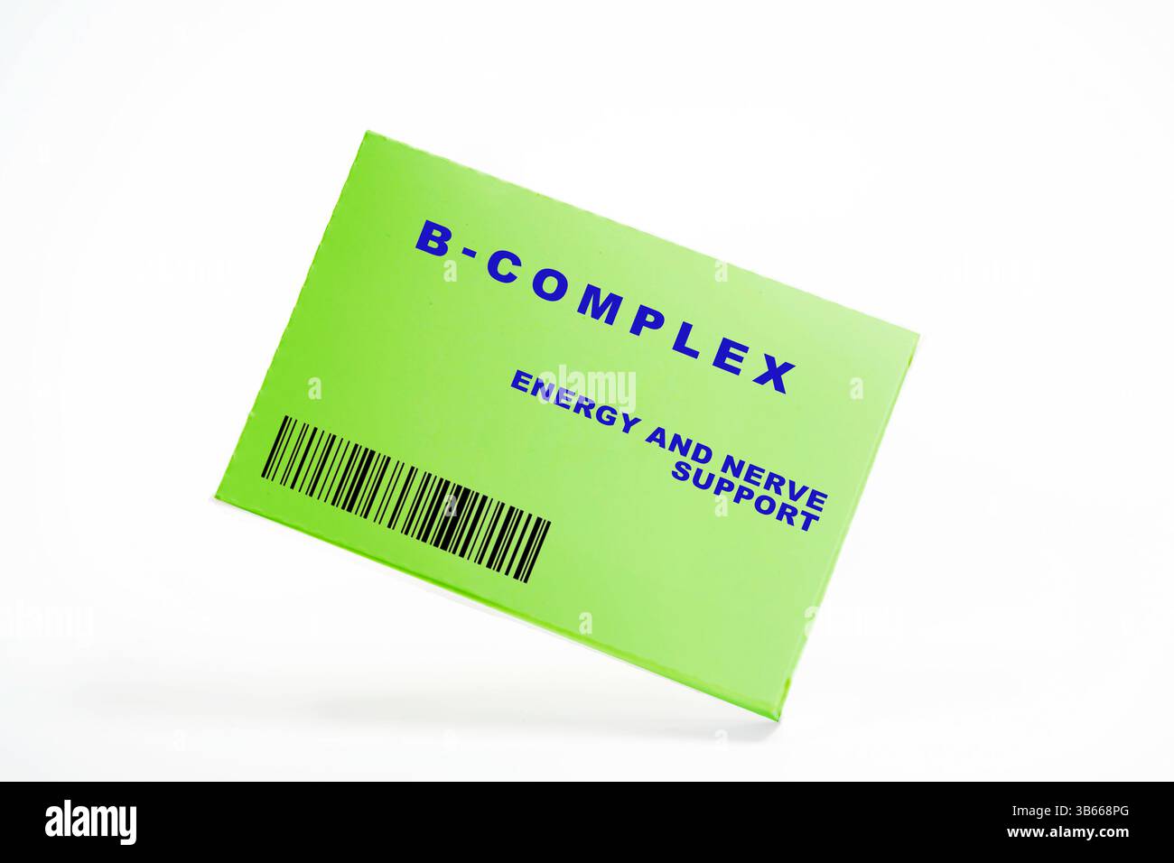 Complexe B. Groupe de vitamines B qui soutiennent le métabolisme énergétique et la santé du système nerveux. Banque D'Images