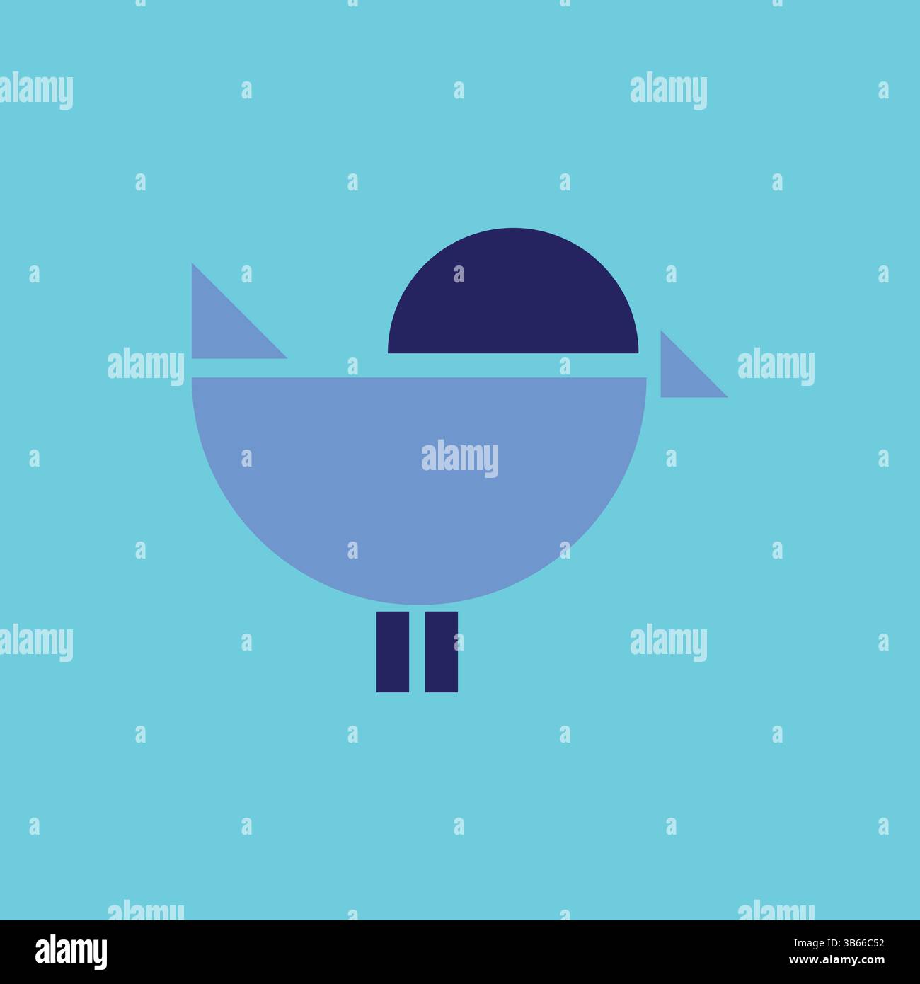 Vecteurs de géométrie de moineau | conception d'oiseaux polygonaux dans un style artistique géométrique Illustration de Vecteur