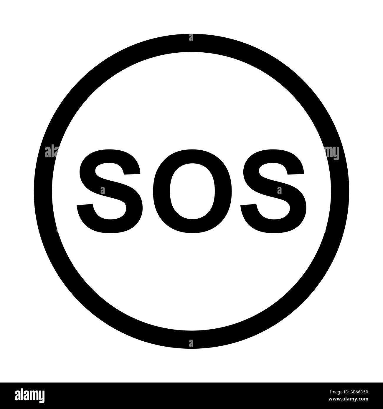 Icône d'aide SOS, conception plate d'alerte de support de sécurité, enregistrer l'illustration vectorielle . Illustration de Vecteur