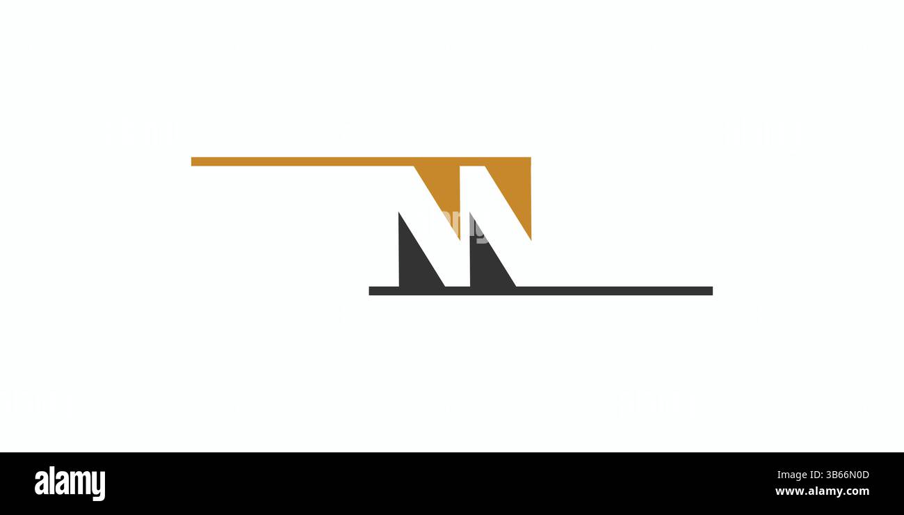 Design moderne et robuste avec logo lettre M Illustration de Vecteur