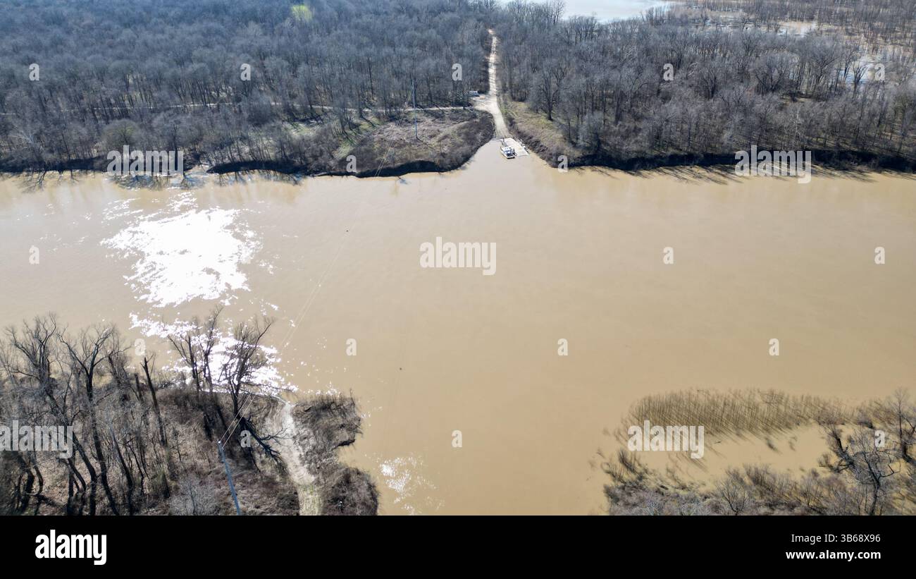 Vicksburg Mississippi USA 19 février 2024 Kings point Waterway Ferry transport service éditorial Banque D'Images