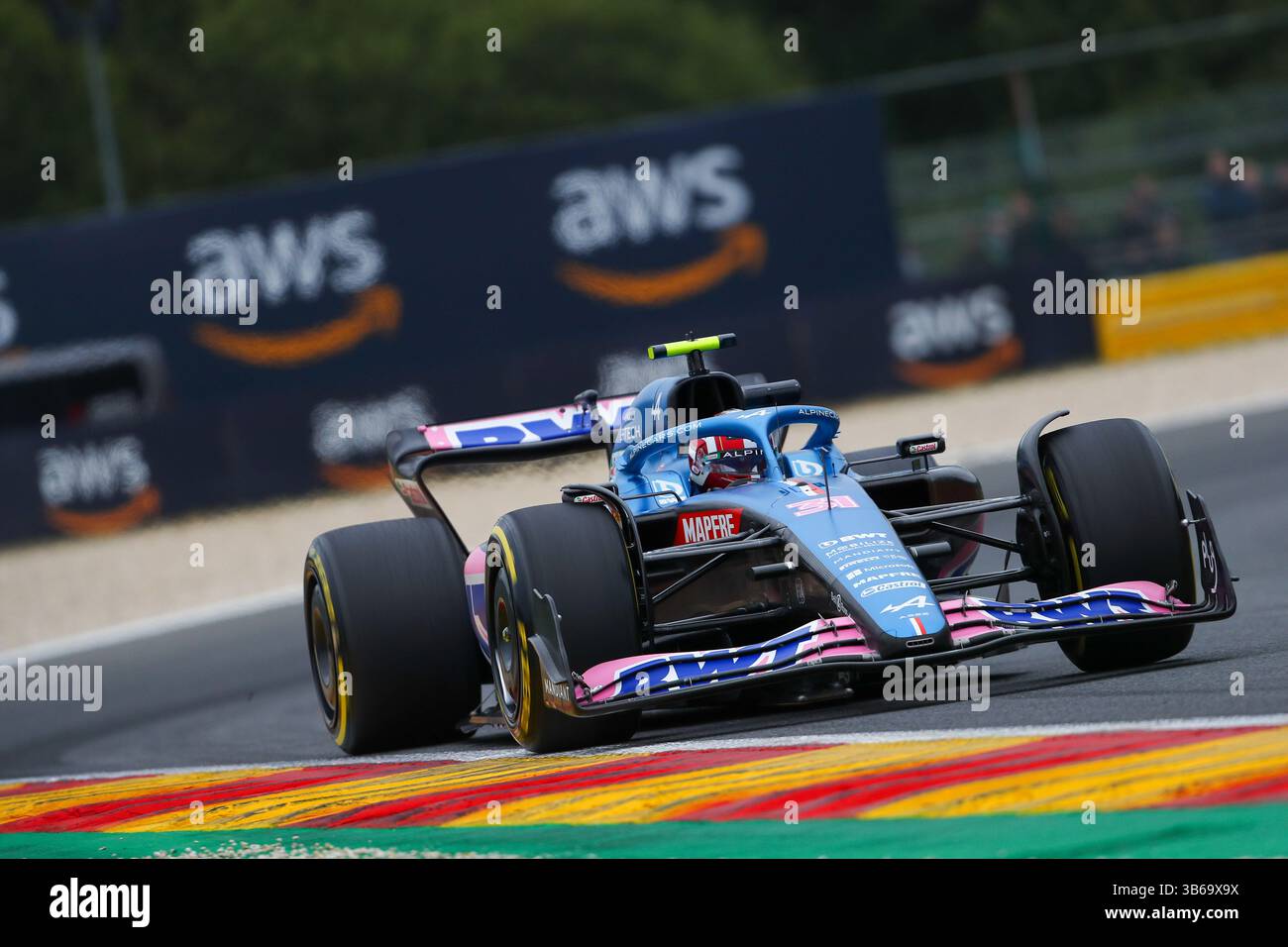 12 mars 2016, Spa Francorchamps, Vallonia, Belgique : Esteban Ocon(FRA) Alpine A522 pendant les essais libres (crédit image : © Alessio de Marco/ZUMA Press Wire) Banque D'Images