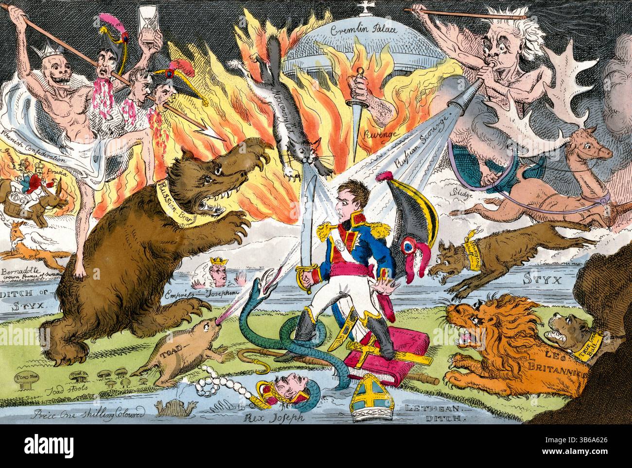 La vallée de l'ombre de la mort, par William Elmes. Banque D'Images