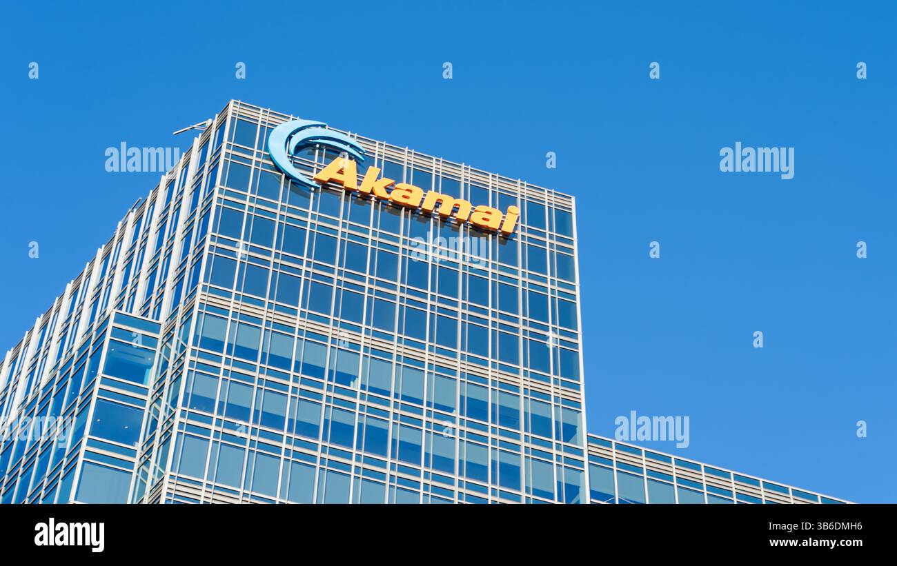 Siège social d'Akamai technologies à Cambridge, Massachusetts, États-Unis Banque D'Images