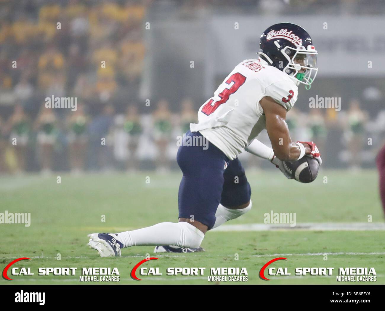 16 septembre 2023 : lors d'un match de football NCAA entre l'Université d'État de Fresno et l'Université d'État de l'Arizona au Mountain America Stadium de Tempe, Arizona. ..Michael Cazares/CSM. (Image crédit : Banque D'Images