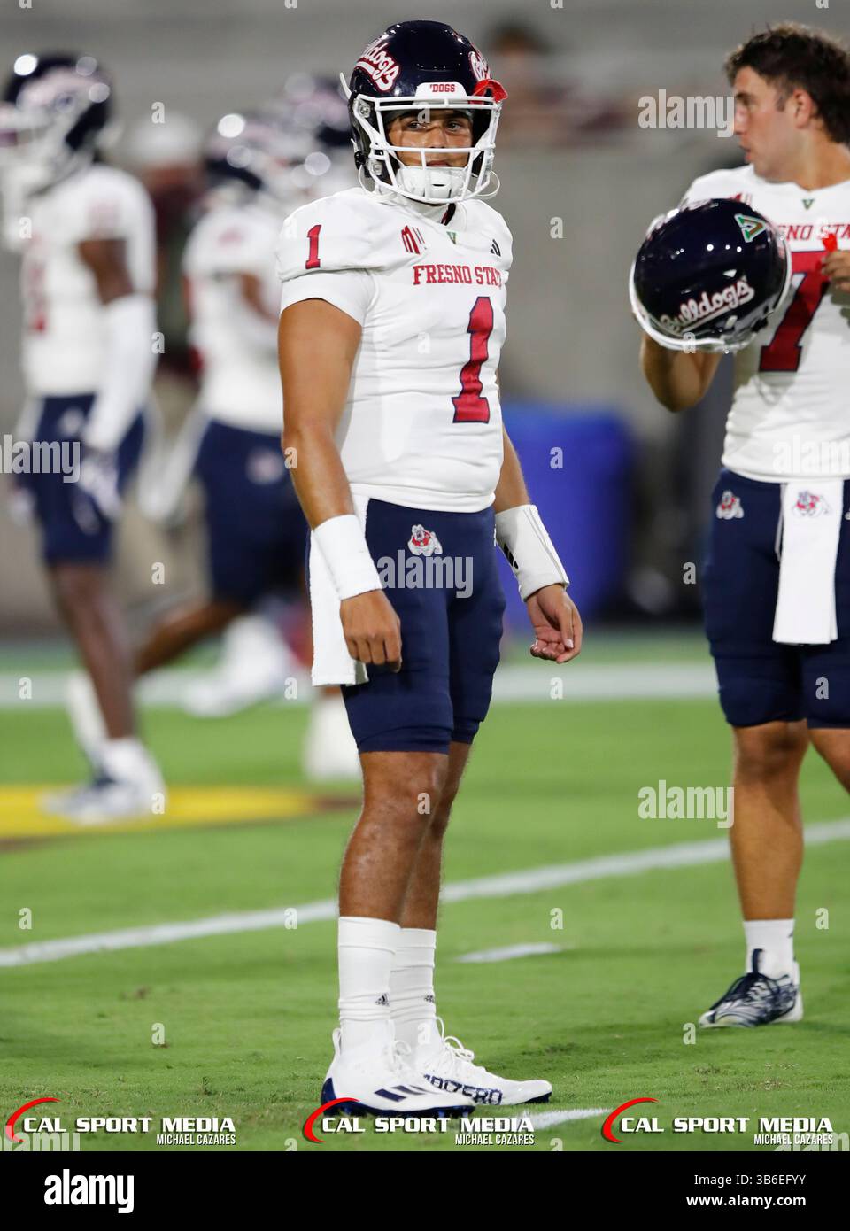 16 septembre 2023 : lors d'un match de football NCAA entre l'Université d'État de Fresno et l'Université d'État de l'Arizona au Mountain America Stadium de Tempe, Arizona. ..Michael Cazares/CSM. (Image crédit : Banque D'Images