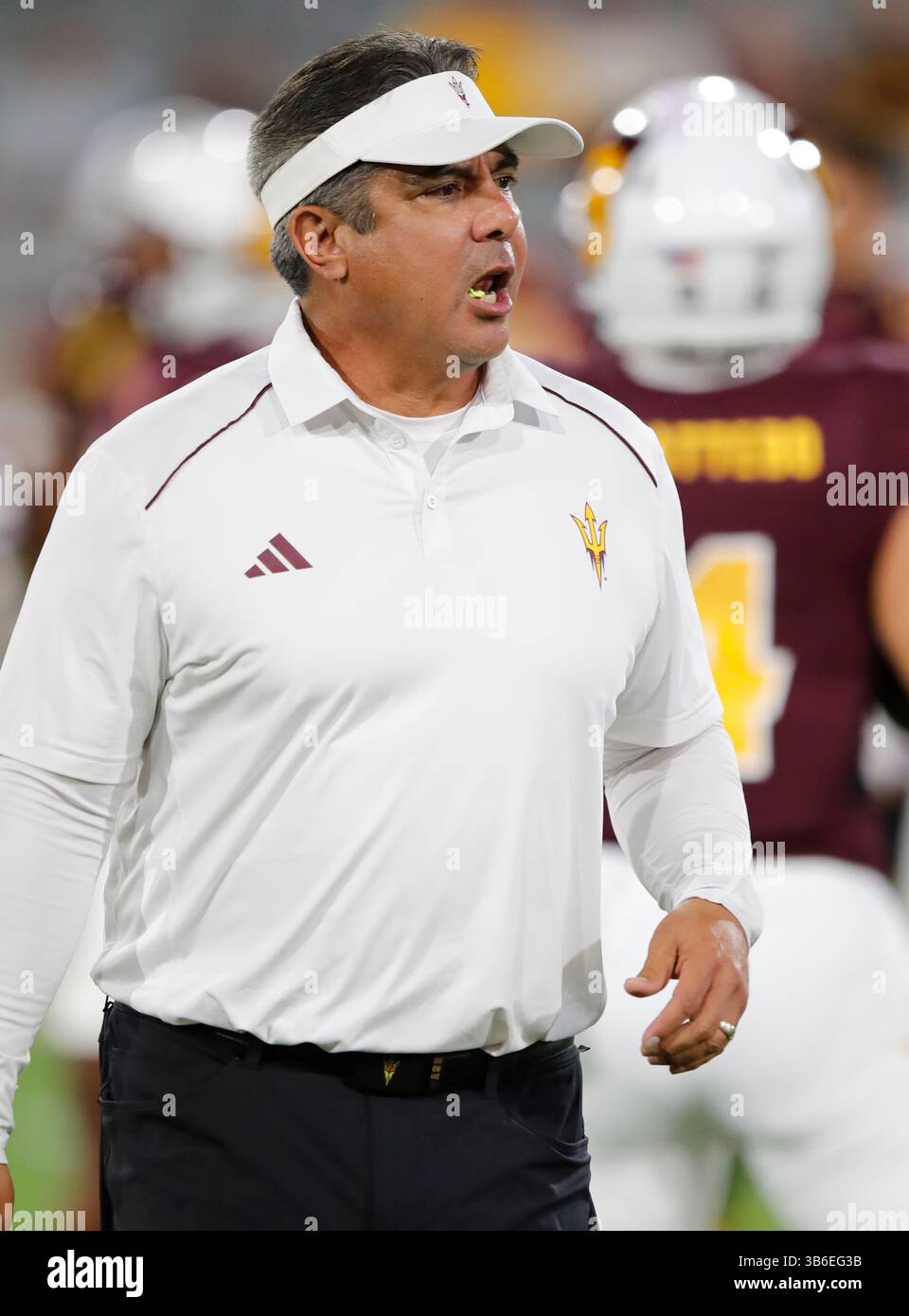 16 septembre 2023 : lors d'un match de football NCAA entre l'Université d'État de Fresno et l'Université d'État de l'Arizona au Mountain America Stadium de Tempe, Arizona. ..Michael Cazares/CSM. (Image crédit : Banque D'Images