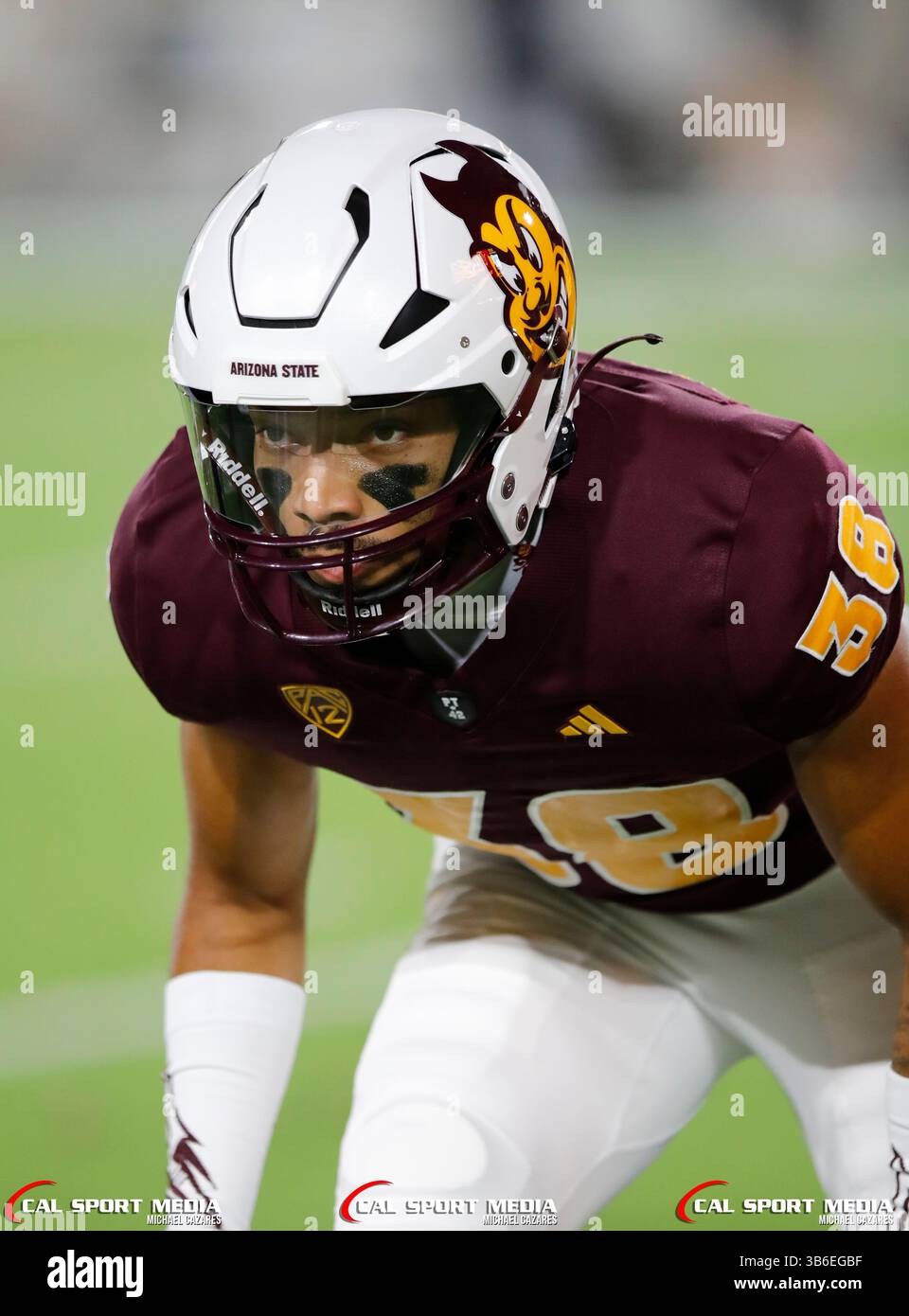 16 septembre 2023 : lors d'un match de football NCAA entre l'Université d'État de Fresno et l'Université d'État de l'Arizona au Mountain America Stadium de Tempe, Arizona. ..Michael Cazares/CSM. (Image crédit : Banque D'Images