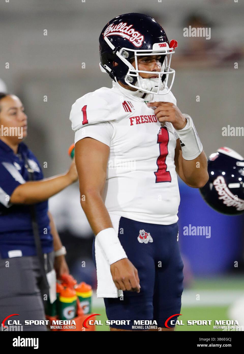 16 septembre 2023 : lors d'un match de football NCAA entre l'Université d'État de Fresno et l'Université d'État de l'Arizona au Mountain America Stadium de Tempe, Arizona. ..Michael Cazares/CSM. (Image crédit : Banque D'Images