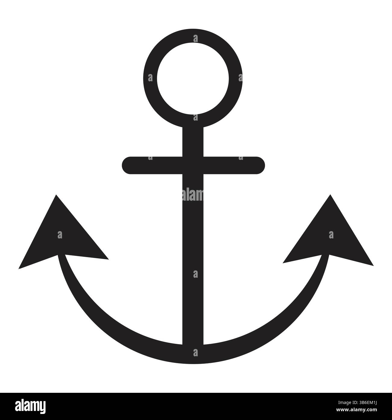 Icône de symbole d'ancre | conception graphique nautique, marine et voile Illustration de Vecteur