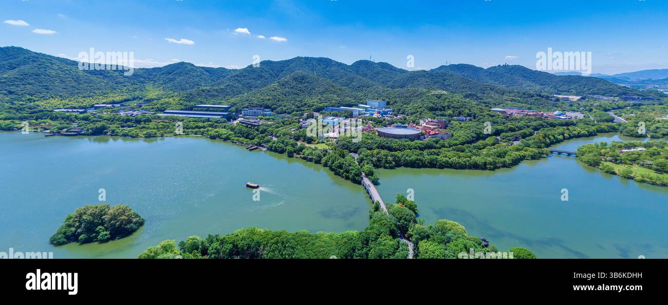 Parc océanique polaire de Changqiao, zone pittoresque du lac Xianghu, Hangzhou, Chine Banque D'Images
