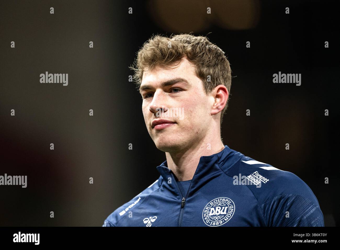 23 mars 2024, Copenhague, null, Danemark : Copenhague, Danemark. 23 mars 2024. Mads Hermansen du Danemark vu avant le match amical de football entre le Danemark et la Suisse à Parken à Copenhague. (Crédit image : © Gonzales photo/Gonzales photo via ZUMA Press) Banque D'Images
