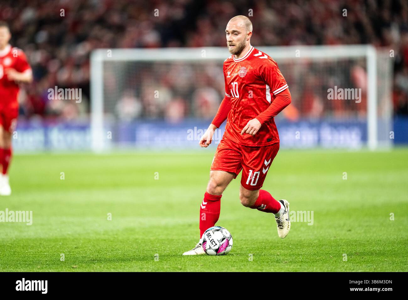 23 mars 2024, Copenhague, null, Danemark : Copenhague, Danemark. 23 mars 2024. Christian Eriksen (10 ans) du Danemark vu lors du match amical de football entre le Danemark et la Suisse à Parken à Copenhague. (Crédit image : © Gonzales photo/Gonzales photo via ZUMA Press) Banque D'Images