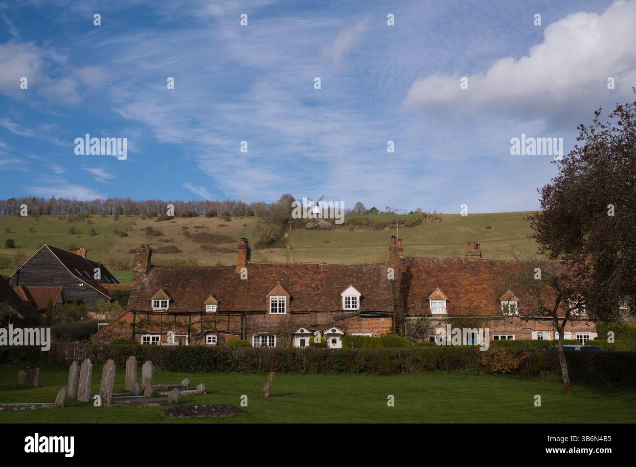 Turville, Buckinghamshire, où le Vicaire de Dibley et Chitty Chitty Bang ont été filmés Banque D'Images
