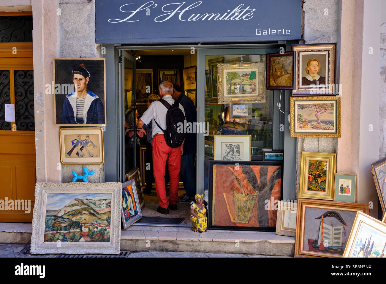 France, Var (83), Toulon, rue de l'humilité Banque D'Images