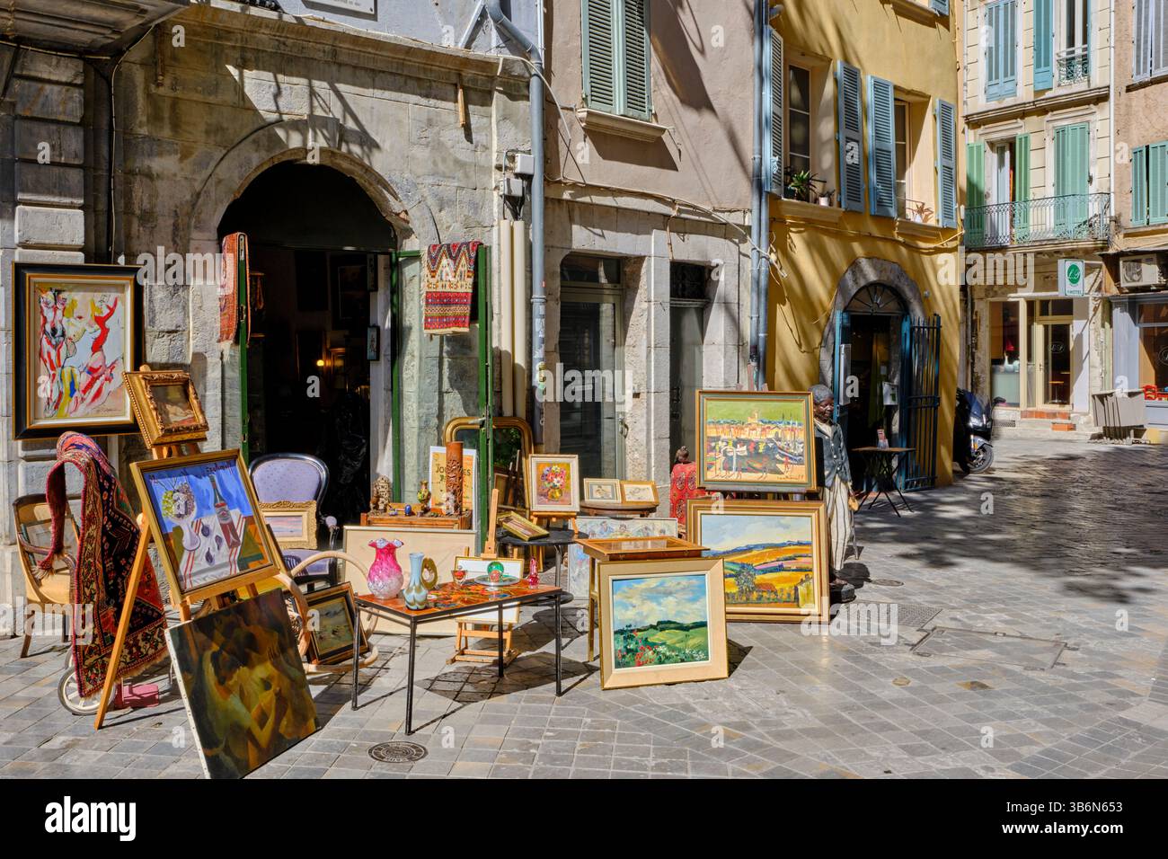 France, Var (83), Toulon, rue de l'humilité Banque D'Images