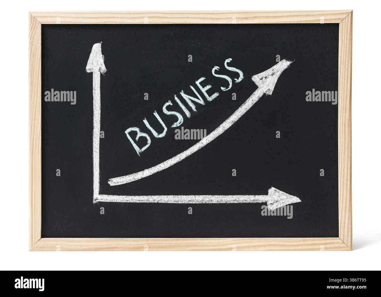 Tableau de financement de l'entreprise graphique montrant une tendance à la hausse Banque D'Images
