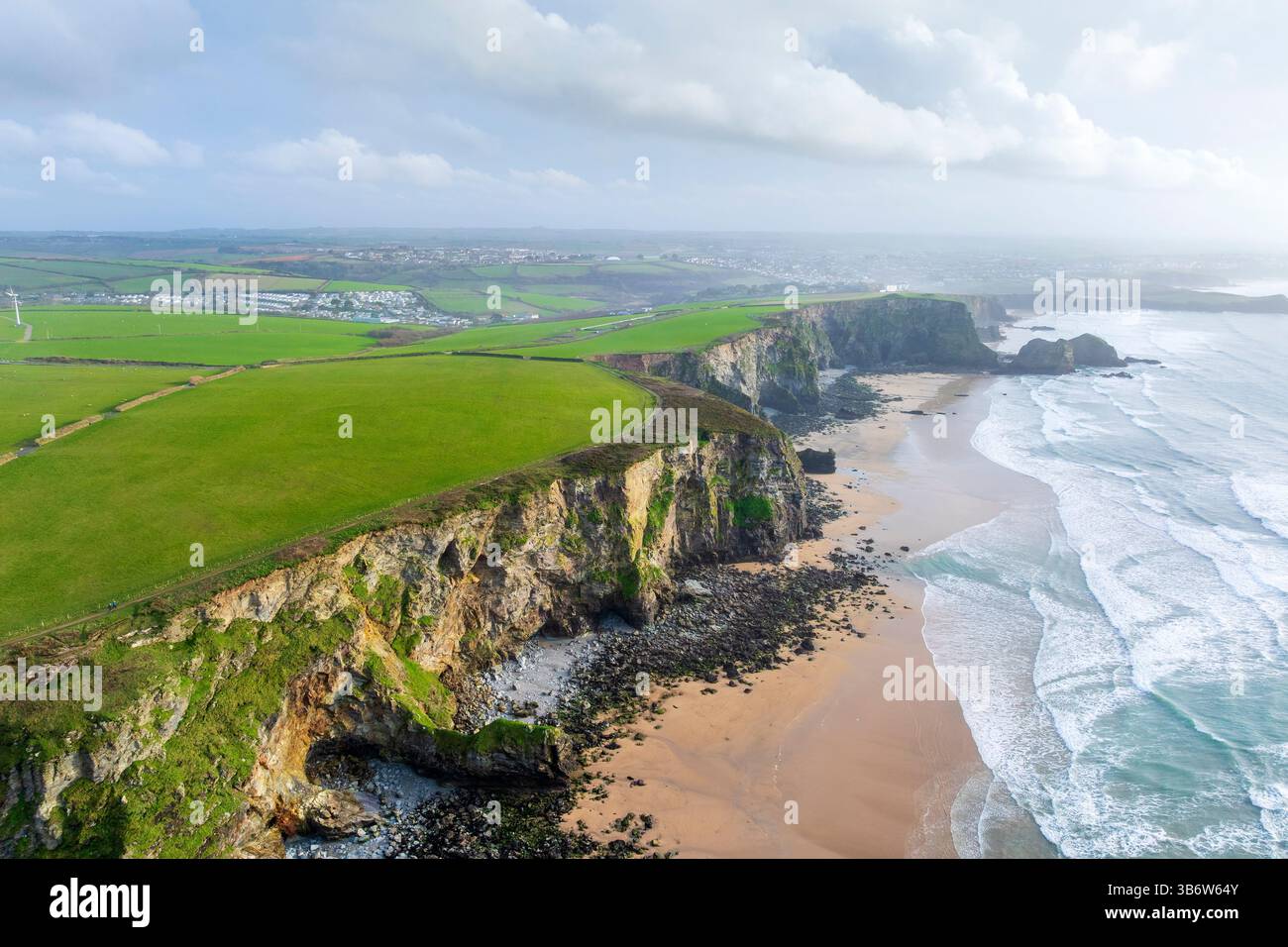 Watergate Beach, Cornwall, Angleterre, Royaume-Uni, Europe Banque D'Images