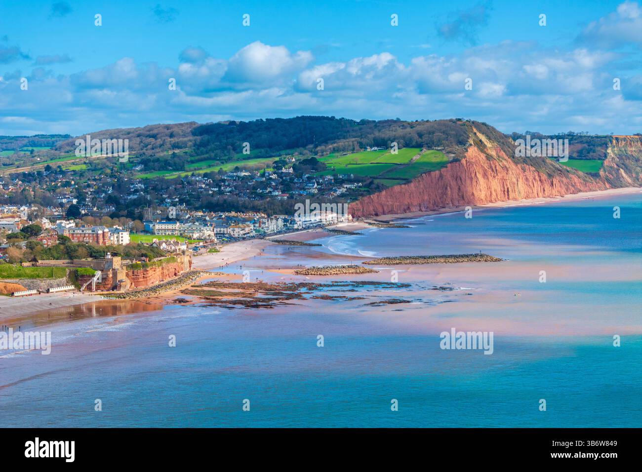 La ville de Sidmouth, Devon, Angleterre, Royaume-Uni, Europe Banque D'Images