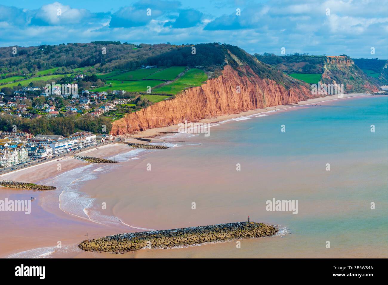 La ville de Sidmouth, Devon, Angleterre, Royaume-Uni, Europe Banque D'Images