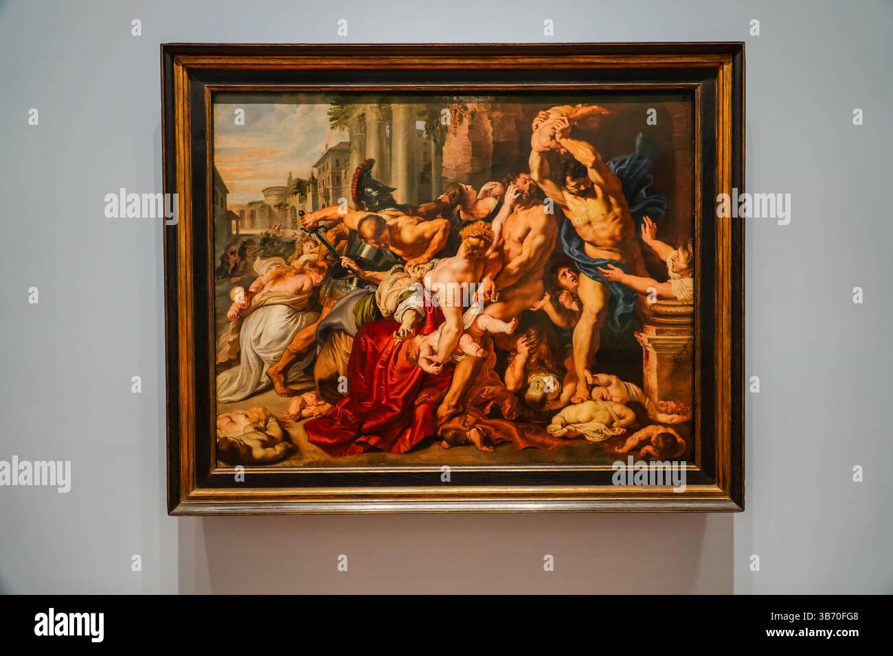 Massacre des innocents, tableau de Peter Paul Rubens, vers 1610. Décrit l'événement biblique. Banque D'Images