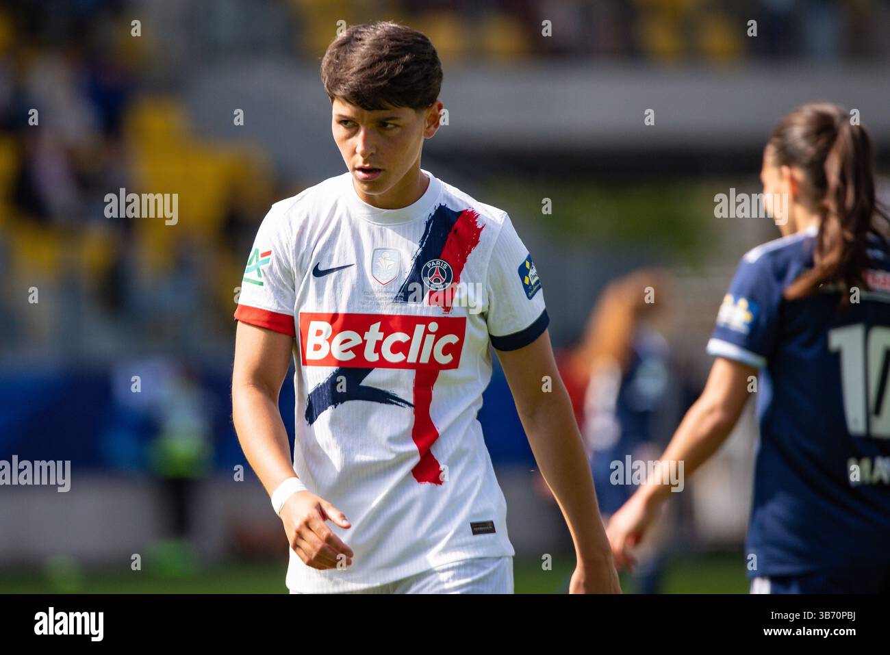 ELISA de Almeida du Paris Saint Germain lors de la 39 Coupe de France féminine, finale de football entre le Paris FC et le Paris Saint-Germain le 3 mai 2025 au stade l& 39 ;à?popee à Calais, France Banque D'Images ELISA de Almeida du Paris Saint Germain lors de la 39 Coupe de France féminine, finale de football entre le Paris FC et le Paris Saint-Germain le 3 mai 2025 au stade l& 39 ;à?popee à Calais, France Banque D'Images