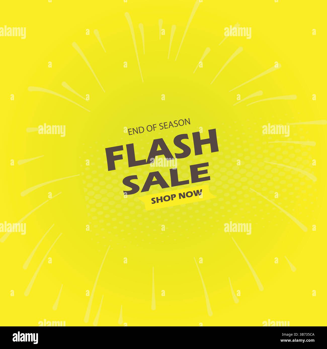 Offre spéciale vente flash méga offre dans le thème de couleur brun foncé isolé sur fond jaune. Solde de fin de saison. Bouton acheter maintenant. Fichier EPS. Illustration de Vecteur