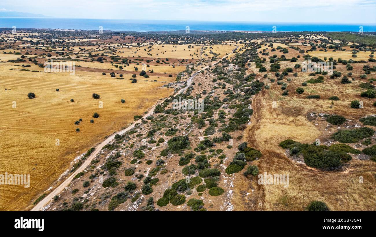 Korucam (Kormakiti) village maronite - Chypre du Nord. Banque D'Images