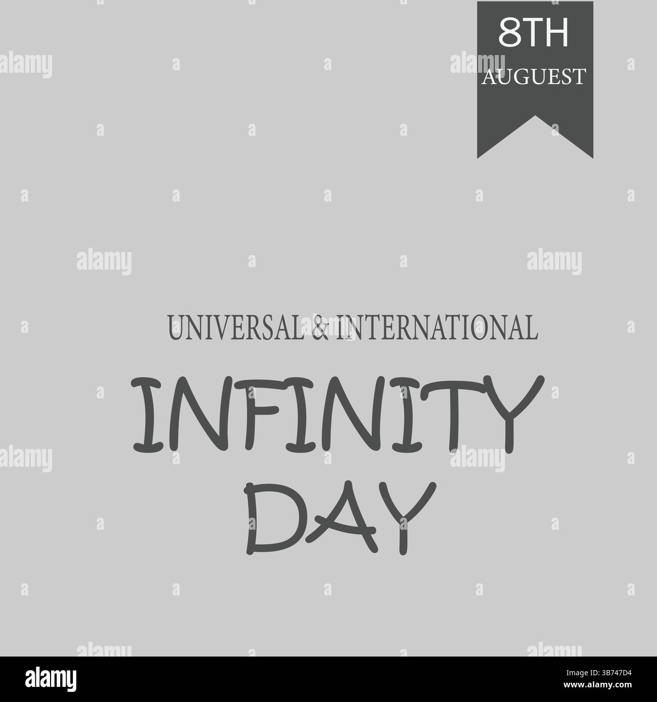 Design universel et international Infinity Day pour les médias sociaux Post ou les entreprises. Arrière-plan Infinity Day. Fichier EPS modifiable. Illustration de Vecteur