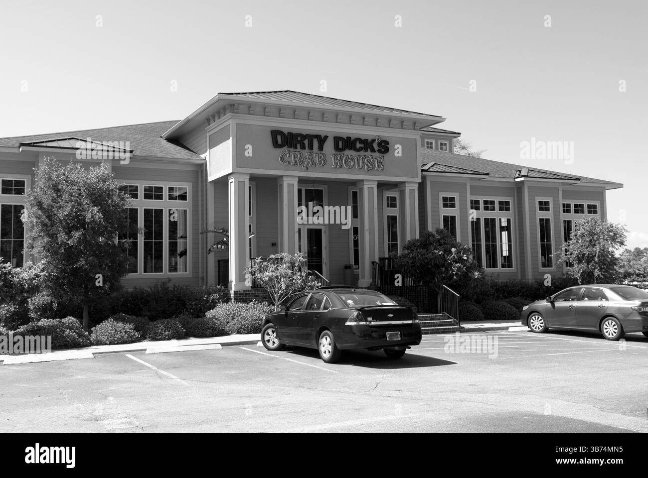 Extérieur du restaurant de fruits de mer Dirty Dick’s Crab House à Myrtle Beach, Caroline du Sud, États-Unis. Banque D'Images