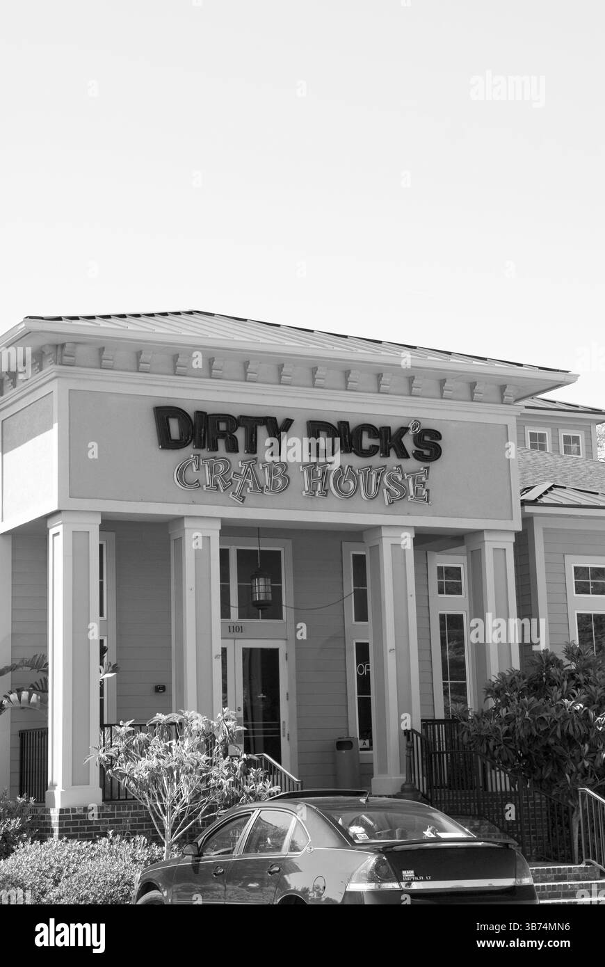 Extérieur du restaurant de fruits de mer Dirty Dick’s Crab House à Myrtle Beach, Caroline du Sud, États-Unis. Banque D'Images