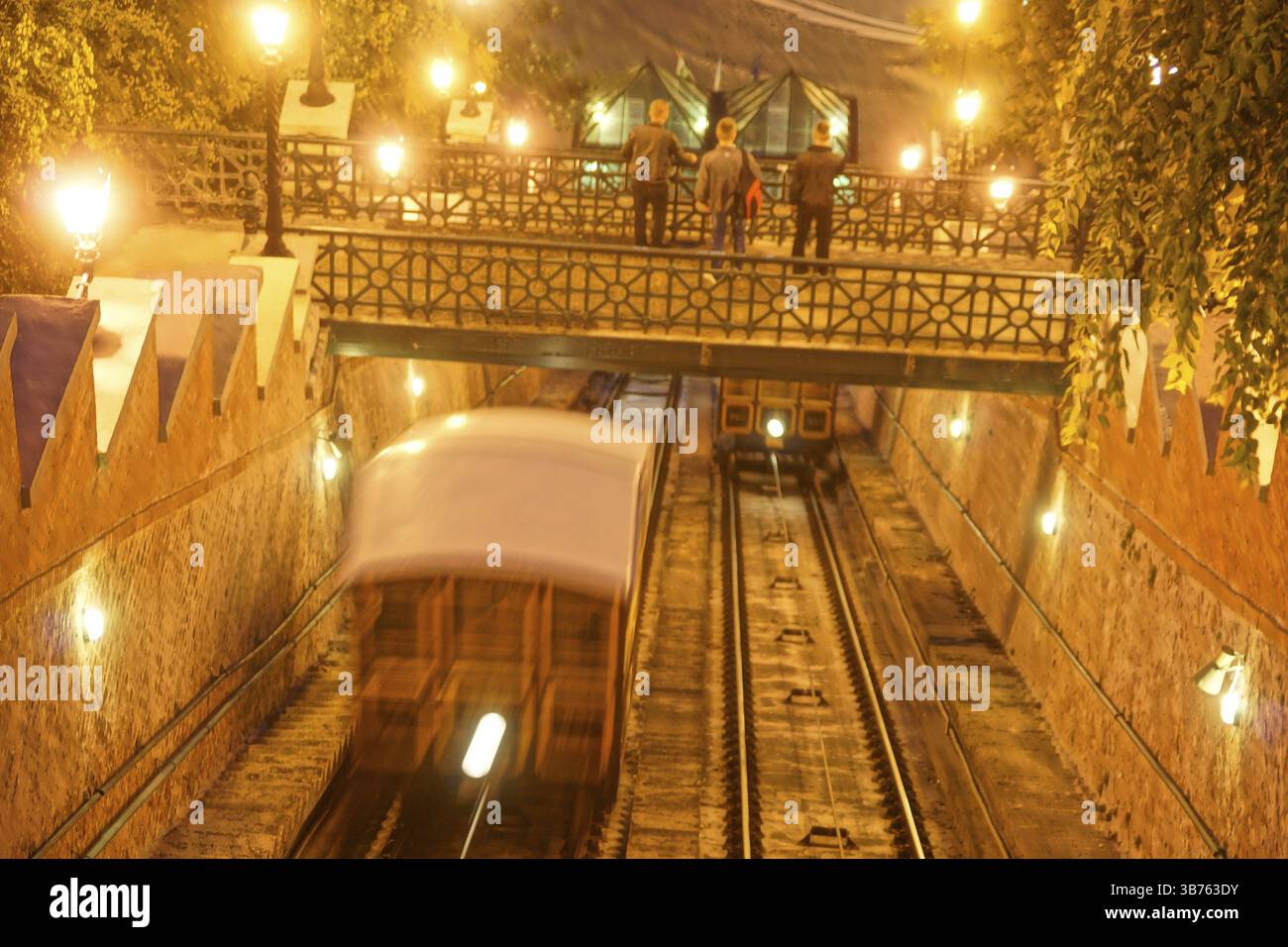 Téléphérique de Hongrie. Lieu de tournage : Hongrie, Budapest Banque D'Images