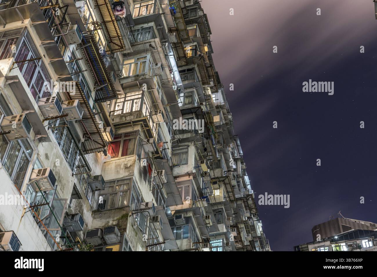 Hong Kong appartement en hauteur (Quarry Bay). Lieu de tournage : région administrative spéciale de Hong Kong Banque D'Images