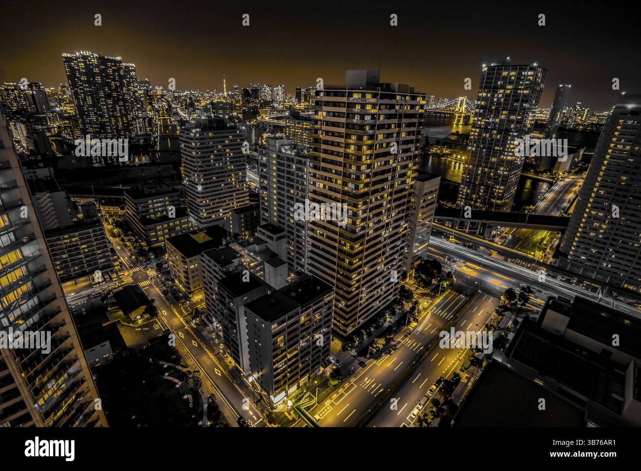 Groupe d'appartements en hauteur de Shinagawa-ku, Tokyo. Lieu de tournage : zone métropolitaine de Tokyo Banque D'Images