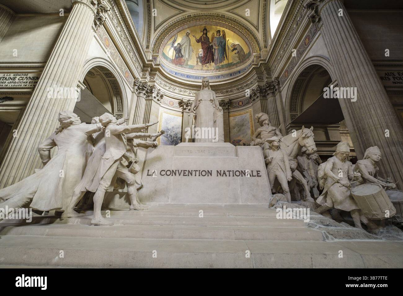 Panthéon, le Panthéon, monument de style néoclassique, 5ème arrondissement, Paris, France, Europe occidentale, Europe Banque D'Images