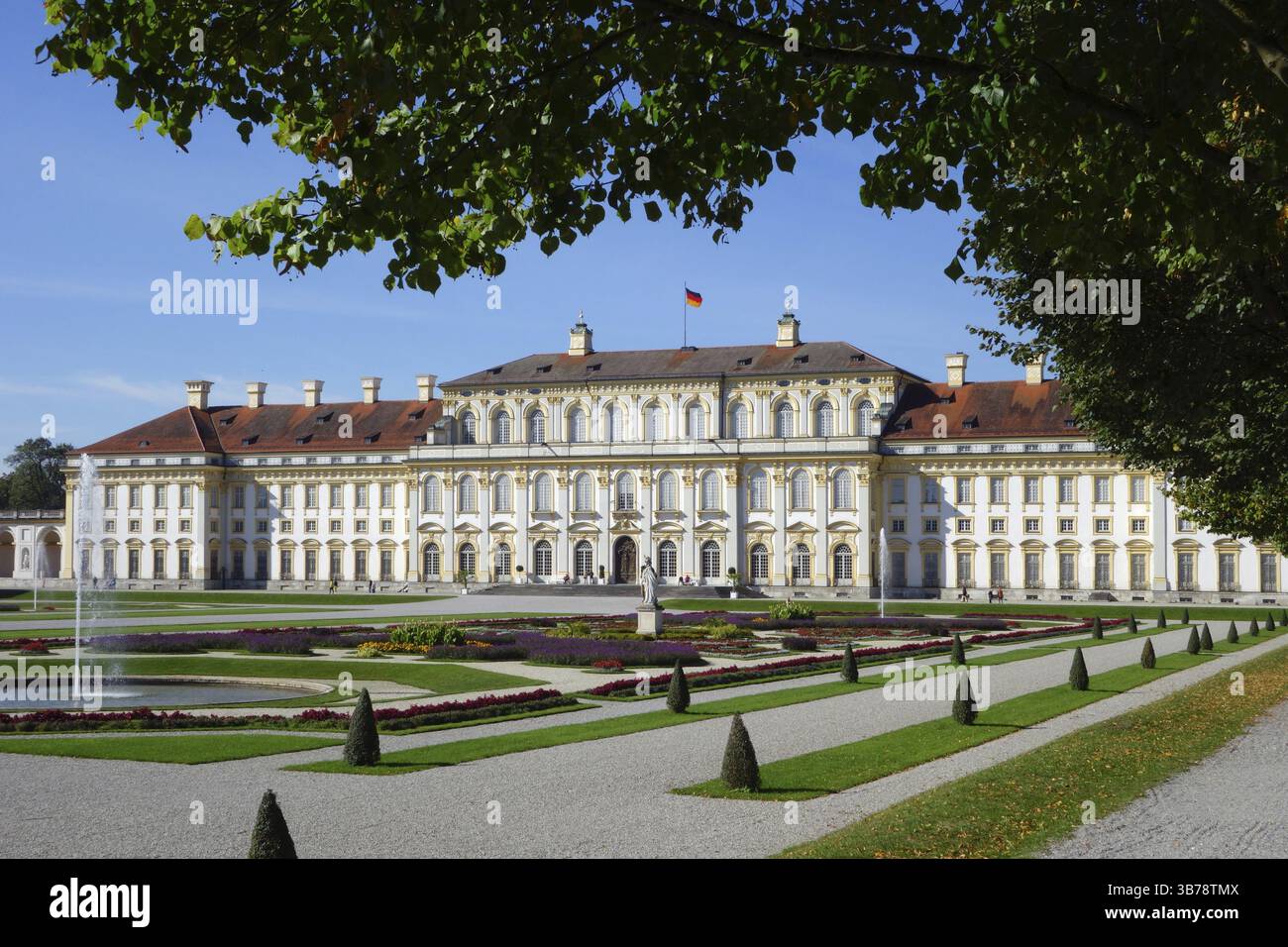 Splendeur baroque dans le nord de Munich Banque D'Images