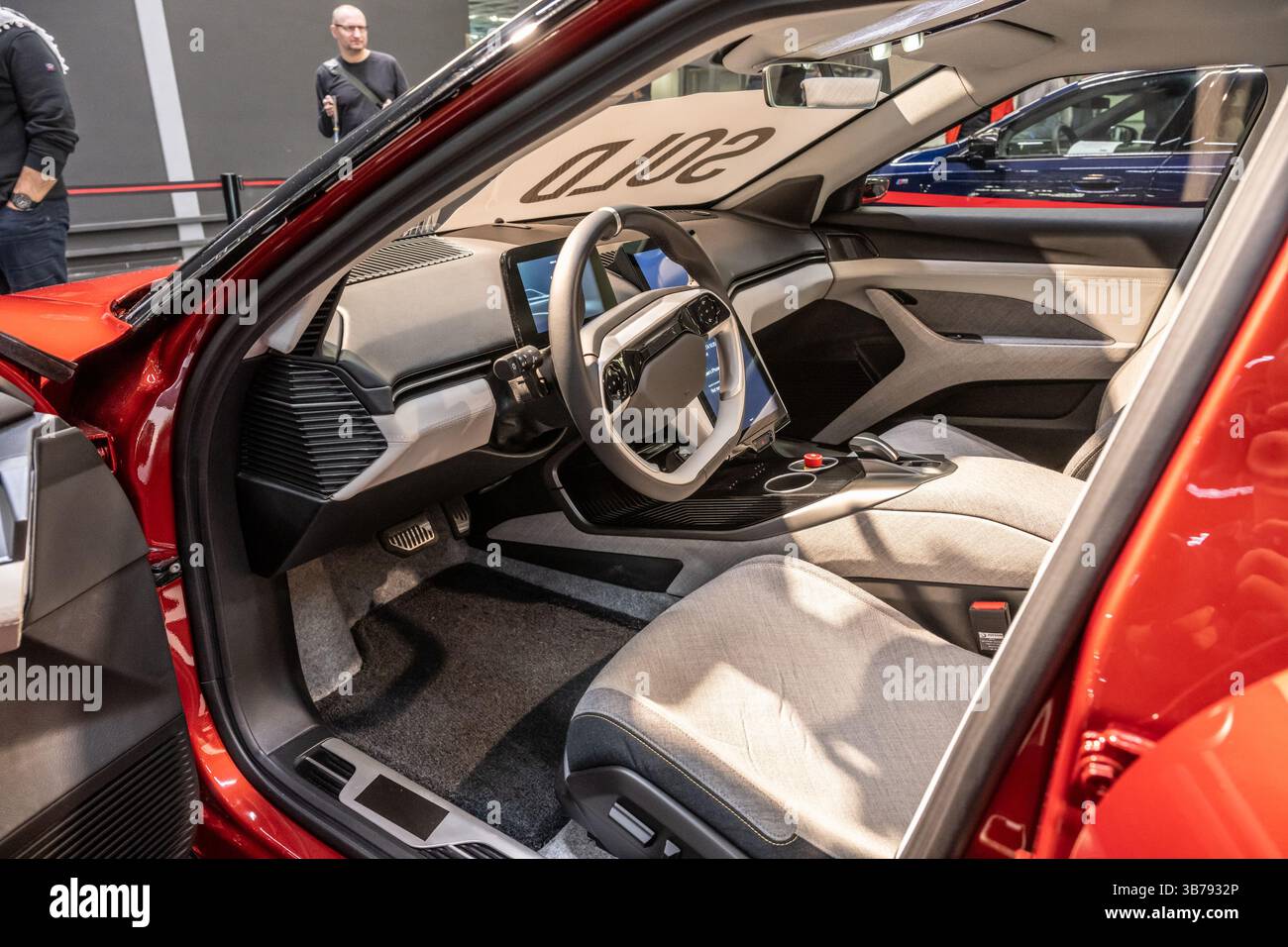 Gothenburg, Suède - 02 décembre 2023 : intérieur de NEVS Emily GT EV car Banque D'Images