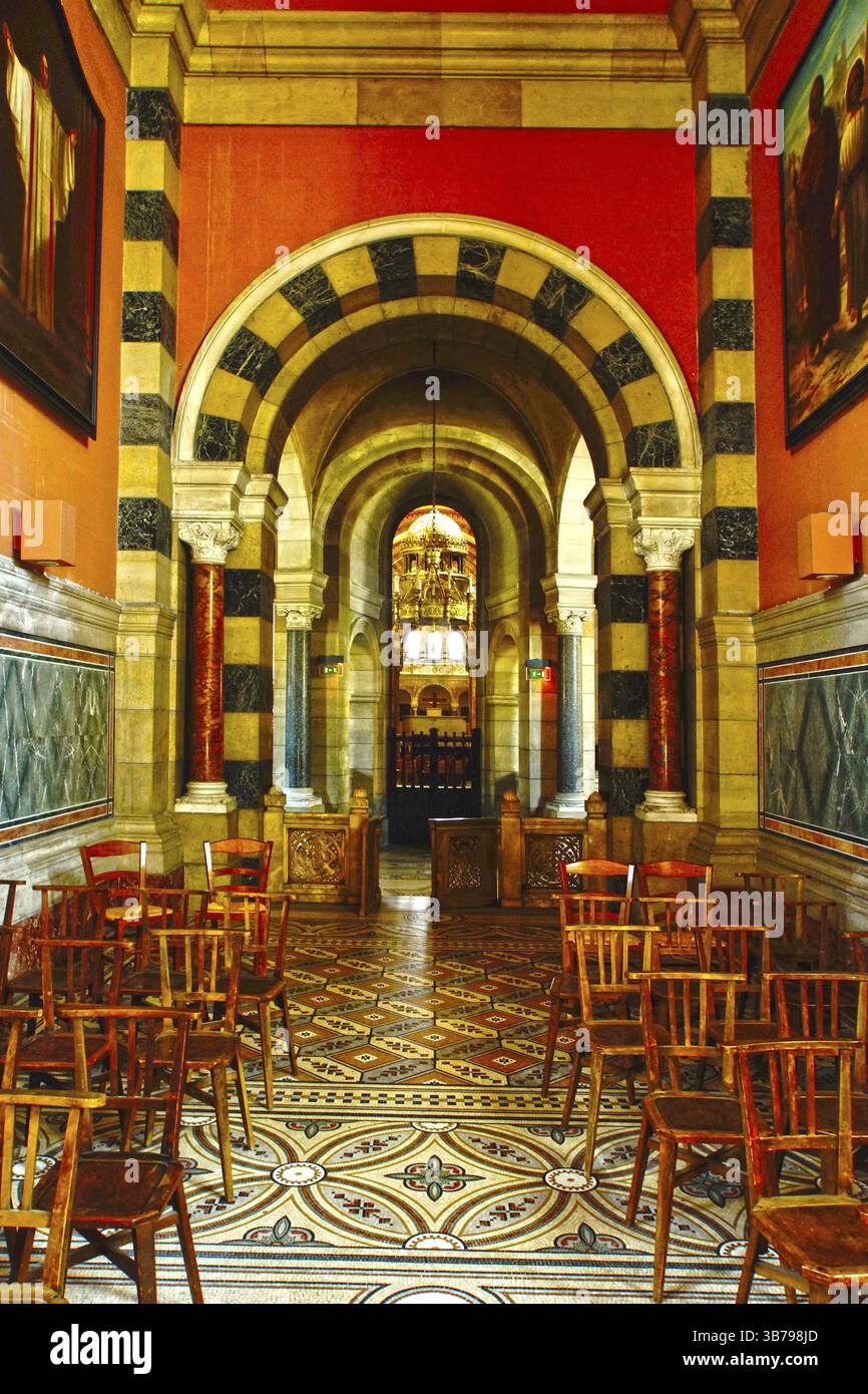 Sainte-Marie Majo le Cathedral (Cathédrale de Marseille).Lieu de tournage : Marseille Banque D'Images