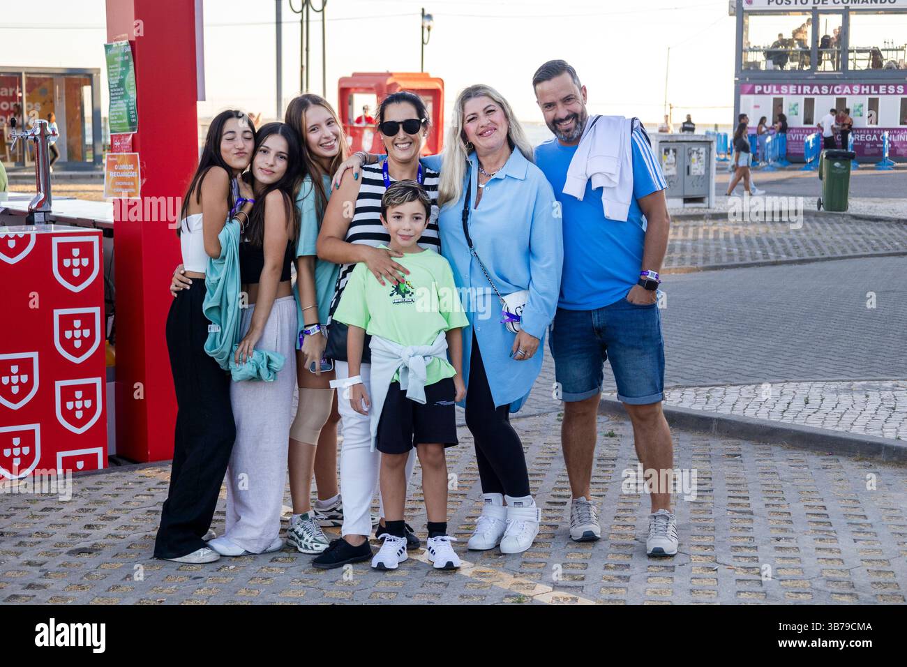 FARO, PORTUGAL : 5 SEPTEMBRE 2024 - participants au Festival de musique F, un grand festival sur la ville de Faro, Portugal Banque D'Images