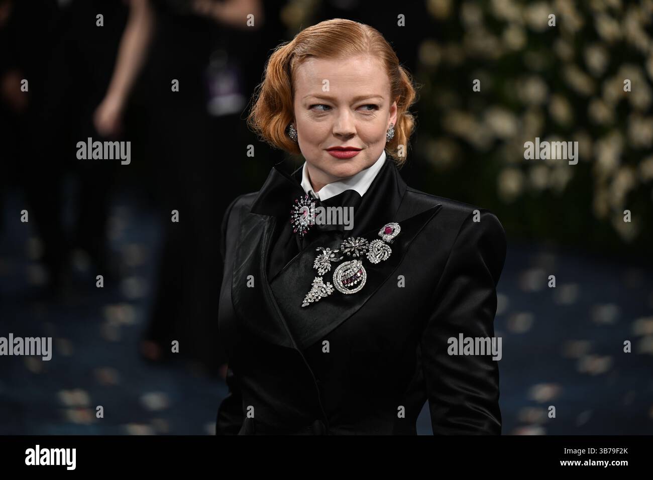 Sarah Snook participe au gala des avantages du Metropolitan Museum of Art costume Institute 2025 à New York, États-Unis. Date de la photo : lundi 5 mai 2025. Banque D'Images