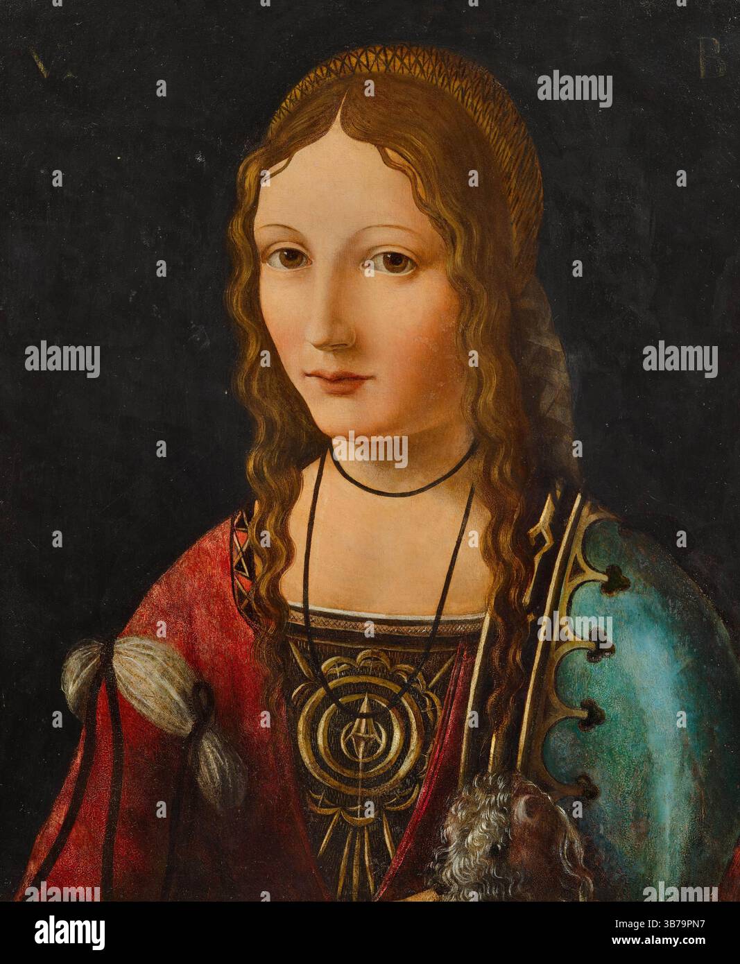 Portrait d'une noble femme. Musée : COLLECTION PRIVÉE. AUTEUR : GIOVANNI ANTONIO BOLTRAFFIO. Banque D'Images