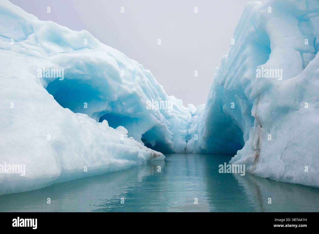 Ice, Monacobreen, Spitzberg, Norvège Banque D'Images
