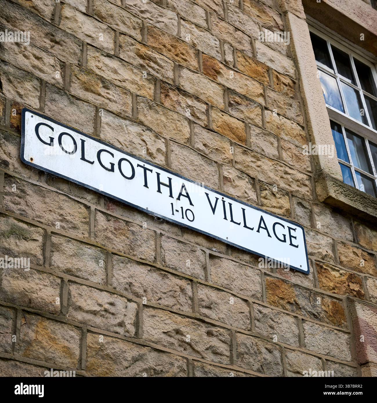 Golgotha Village à Bowerham, Lancaster, Royaume-Uni Banque D'Images