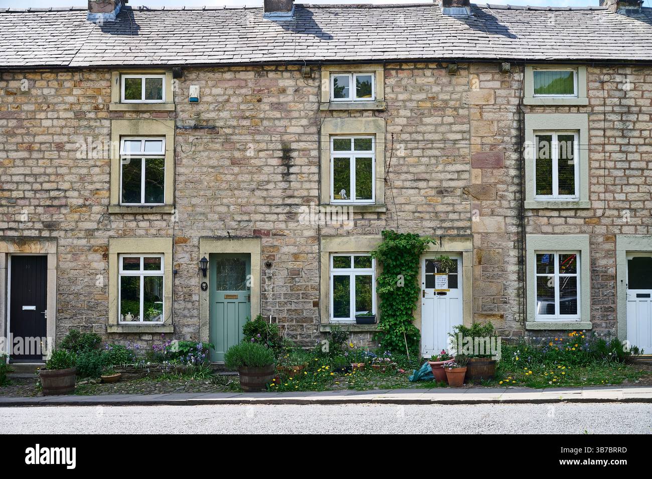 Golgotha Village à Bowerham, Lancaster, Royaume-Uni Banque D'Images