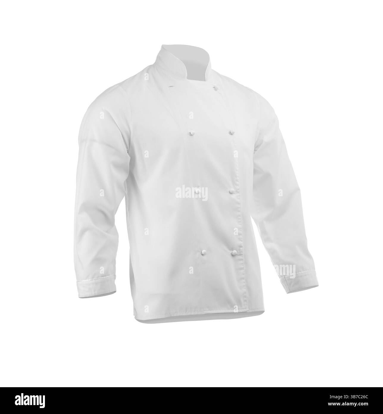 Veste de chef isolée sur blanc. Fait partie de l'uniforme traditionnel Banque D'Images Veste de chef isolée sur blanc. Fait partie de l'uniforme traditionnel Banque D'Images