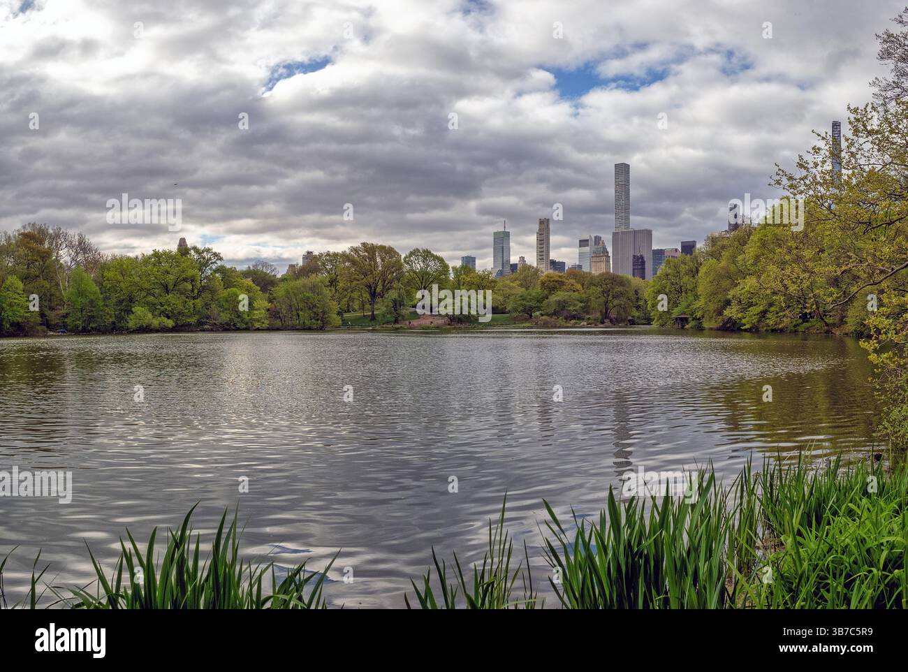 Il à lake in Central Park, New York, Manhattan Banque D'Images