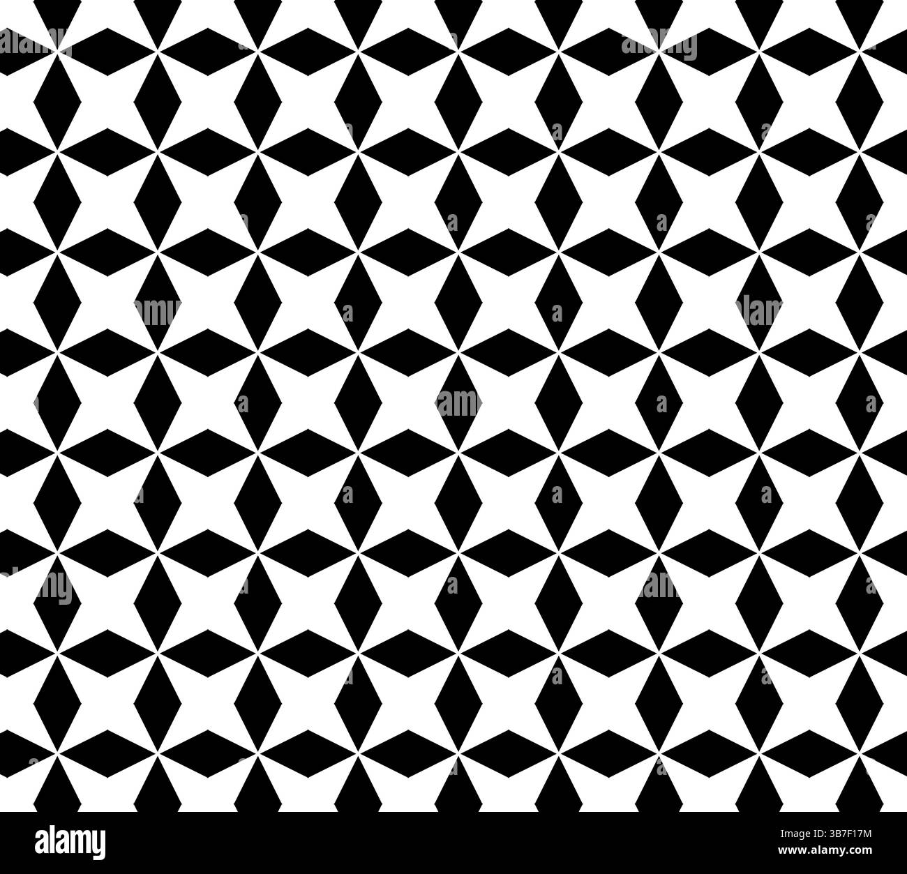 Ligne de grille hexagonale, modèle sans couture de géométrie de triangle moderne. Illustration de ligne graphique vectorielle. Fond abstrait noir et blanc pour les bannières, imprimer Illustration de Vecteur
