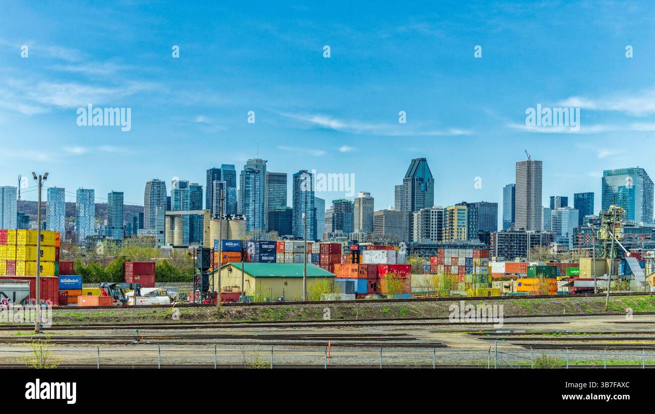 Montréal vue sur la ville - paysage Banque D'Images