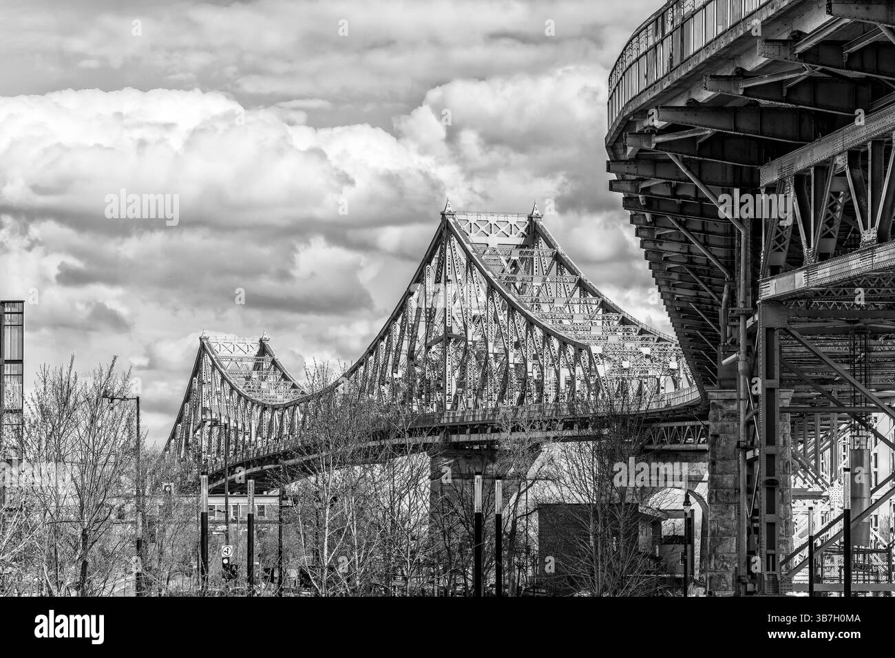 Pont Jacques Cartier - vues latérales Banque D'Images